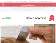 Tablet Screenshot of moewen-apotheke.net